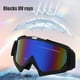 thumbnail image 5 of Gafas de esquí Protección Antiniebla UV | Lente Esférica Panorámica | Gafas negras para adultos | Resistente a arañazos, compatible con casco, correa ajustable | Todo tiempo, 19x10,5 cm, 5 of 6