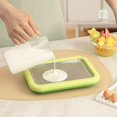 thumbnail image 5 of At-Home Rolled Ice Cream Maker Kit, Instant Freeze Plate with 2 Scrapers, DIY Homemade Ice Cream tray, Yogurt, Sorbet, Fun Family Activity for Kids, Food-Grade Stainless Steel(Green), 5 of 13