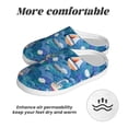 thumbnail image 6 of Haiem Watercolor Ships Print Women's Fuzzy Memory Foam House Slipper Cozy Home Footwear Non-slip Winter Slippers-44/45, 6 of 7