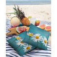 thumbnail image 3 of Outdoor Throw Pillow Cover White Daisies on Old Wooden Plank Waterproof Cushion Covers 2 Pack Farm Flowers Pillow Cases Home Decoration for Patio Garden Couch Sofa, 3 of 6