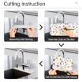 thumbnail image 5 of Yayeee Faucet Mat for Kitchen Sink 14.7" Diatomite Long Splash Guard Pad, White Triangles, 2 Pack, 5 of 7