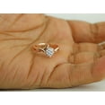 thumbnail image 3 of 10k Rose Gold 1/7 Carat(ctw) Round Cut Natural White Diamond Shank Promise Engagement Ring for Women Wedding Birthday (Diamond Color: H-I, Clarity: I2, 0.14ctw) Ring Size-10, 3 of 4