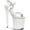 White/White Patent, variant on Women's Pleaser Flamingo 809 Ankle Strap Platform Sandal