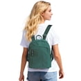 thumbnail image 5 of BadPiggies Mini Backpack Purse for Women, Small Nylon Day Packs Waterproof Multi-Pockets Ladies Travel Bag - Green, 5 of 10