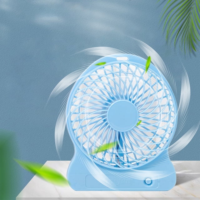Fiudx Ventilador de Carga Usb, Ventilador Portátil de Mesa Pequeño, Silencioso, con Ajuste de Tres Velocidades, para Uso En Oficina y Dormitorio, Diseño Compacto y Versátil.