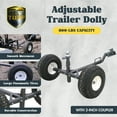 thumbnail image 2 of Tow Tuff TMD-800ATV Adjustable Solid Steel 800 Pound Capacity Trailer Dolly, 2 of 7