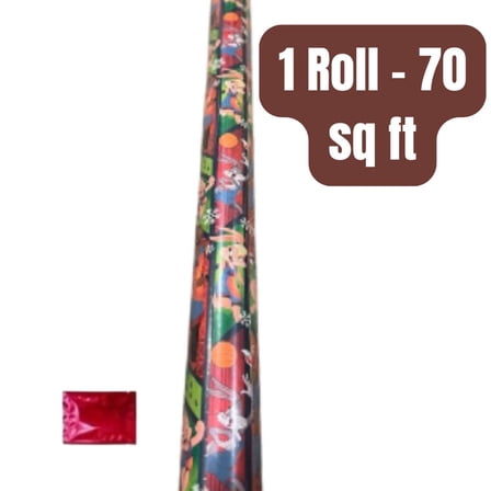 Space Jam Gift Wrap Roll, 70 sq ft – 1 Roll | Character Wrapping Paper for Kids Birthdays & Holidays   BONUS LaPrima Morceau Bonbon