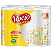 Rocio Super Absorbent Paper Towel, 2 Ply, 6 Rolls