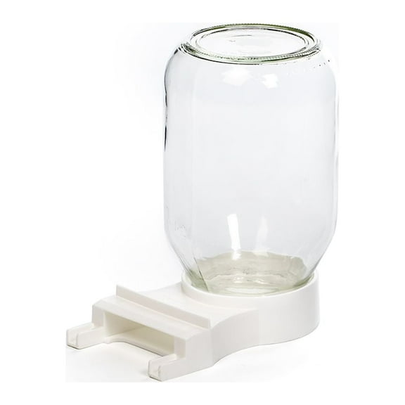 Little Giant Farm & Ag Entrance Feeder with 1 Quart Mason Jar for Beekeeping