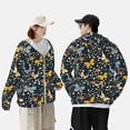 thumbnail image 4 of Balery Flowers Butterfly Sudadera ligera de manga larga con capucha y protección solar UPF 50+ para hombre y mujer, ideal para pesca y running-3X-Large, 4 of 7