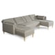 thumbnail image 5 of Sala Modular Doble Chaise Makora Boyd con Memory Foam y Respaldo Ajustable Lino Gris Claro, 5 of 8