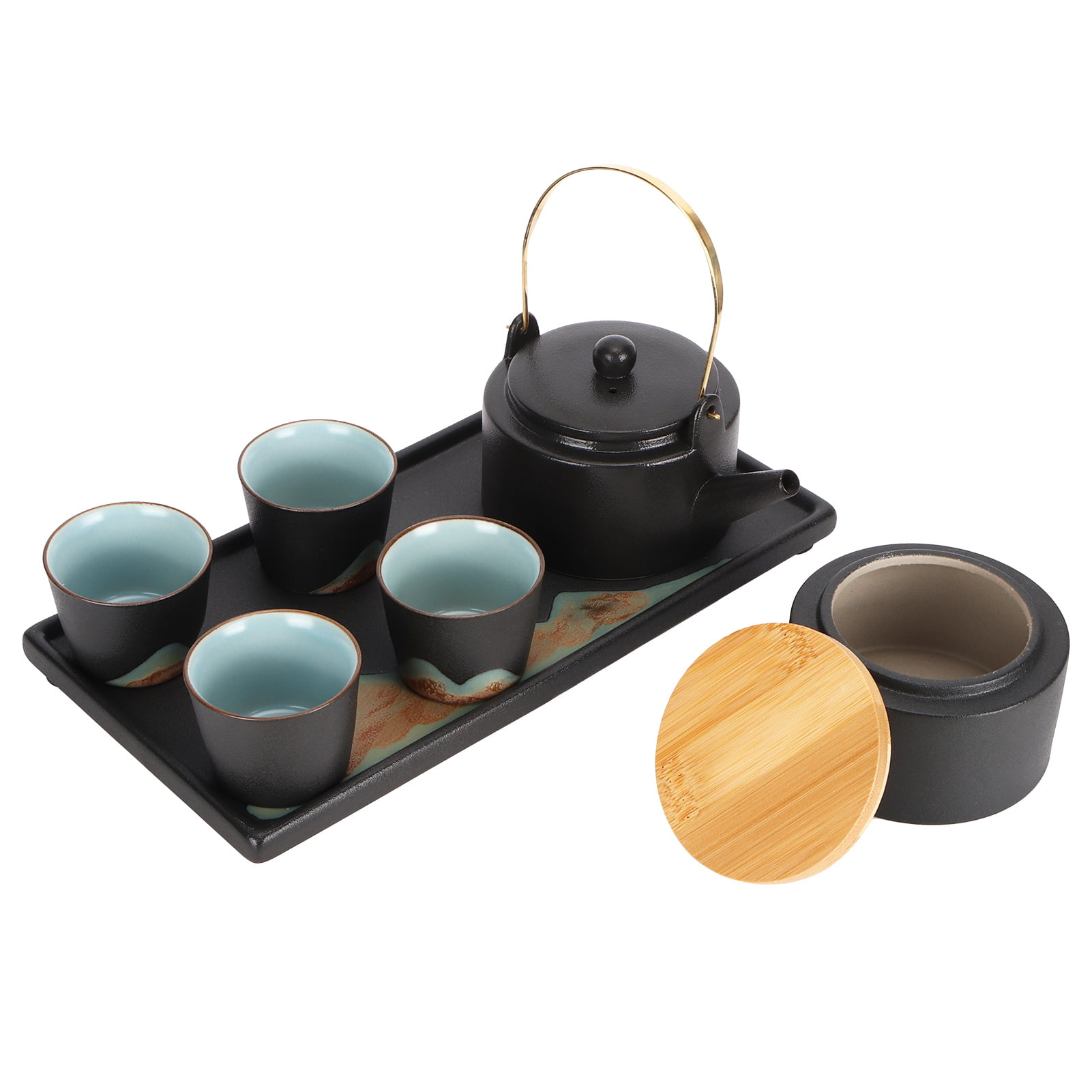 Japanese AMANOGAWA Tea Ceremony Matcha Bowl Scoop 100 Count Whisk Gift Set 