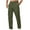 Army Green, variant on Men's Cargo Pants Drawstring Stretch Waist Waist Twill Joggers Trousers with Zipper Pockets Today Gray,S