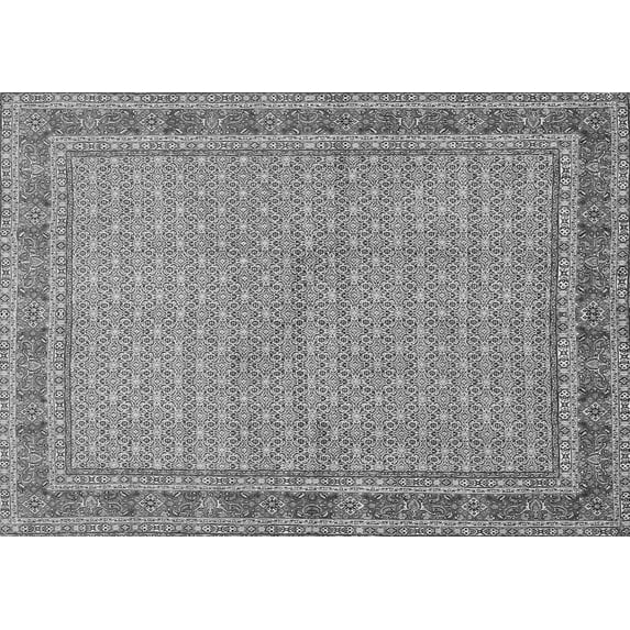 Ahgly Company Indoor Rectangle Persian Gray Traditional Area Rugs, 4' x 6'