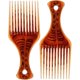 thumbnail image 1 of wonim44 2 Pack Afro Comb Detangle Hair Comb Styling Tool for Curly Thick Medium Long Hair and Facial Hair (Amber), 1 of 1