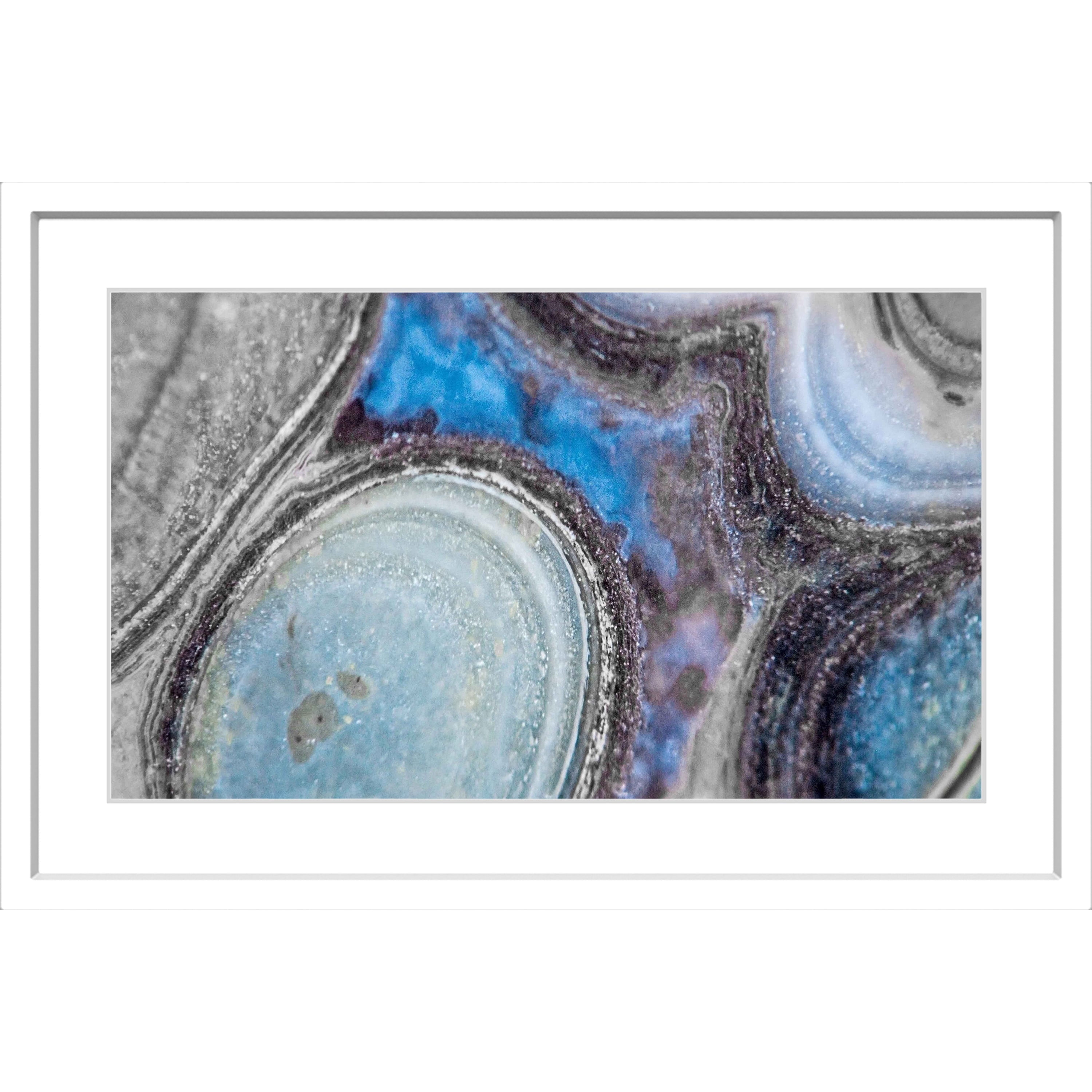 "Blue Flame" Framed Painting Print