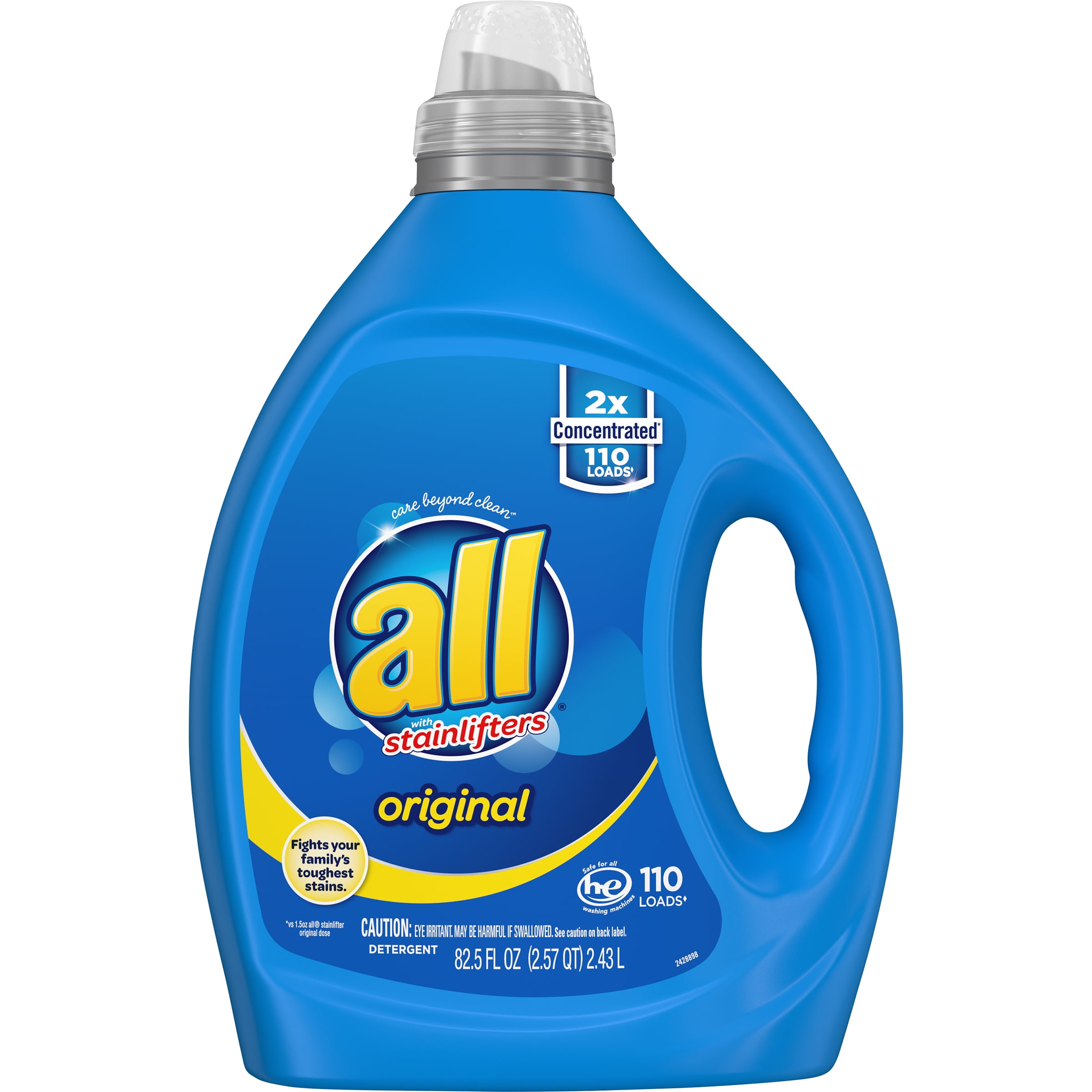 all Liquid Laundry Detergent, Stainlifter Fights Tough Stains, 2X