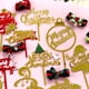 thumbnail image 2 of Decoración navideña con letras acrílicas, inserto para pastel de Feliz Navidad, carrito de alce bonito, adornos para pastel, 2022, 2 of 4