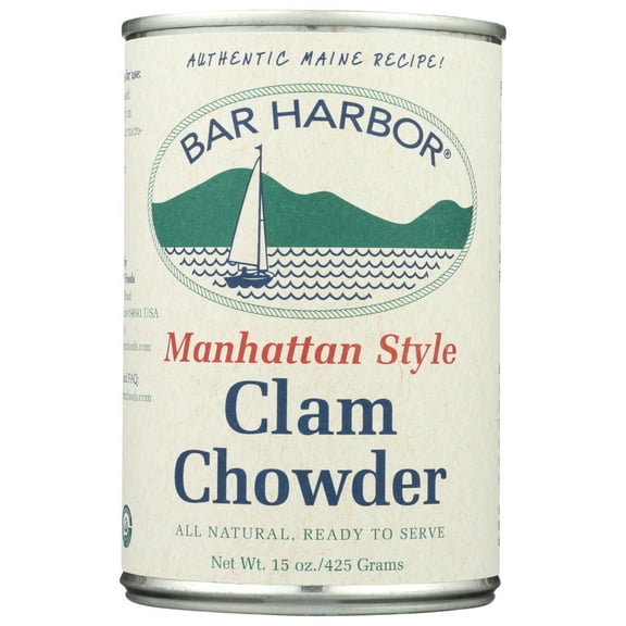 Bar Harbor Ready to Serve Manhattan Style Clam Chowder, 15 oz