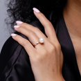 thumbnail image 5 of Classic Solitaire Freshwater Pearl Ring 14k Gold Plated Jewelry for Special Occasions, 5 of 6