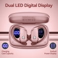 thumbnail image 2 of Auriculares inalámbricos bmani T16 Bluetooth con LED rosa, 2 of 6