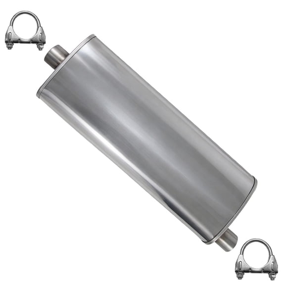 Stainless Steel Exhaust Muffler Fits 2002-2004 Jeep Grand Cherokee 4.0L and  4.7L - Direct Fit