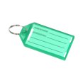 thumbnail image 1 of Injueey Llavero Nombre Etiqueta Equipaje Buggage Bolsa Tarjeta Llavero Exterior Llavero Clasificación Titular Etiqueta Bolso Tote Maleta Artesanía Verde, 1 of 6