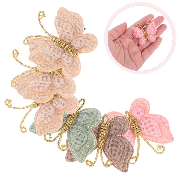 Tineasur 6Pcs Butterfly Hair Clips Assorted Colors Decorative Clips Gentle on Hair
