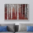 thumbnail image 2 of wall26 Framed Canvas Print Wall Art White Birch Trees with Autumn Red Leaves Nature Wilderness Illustrations Realism Rustic Scenic Colorful Multicolor for Living Room, Bedroom, Office - 24"x36&q, 2 of 5
