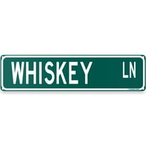 Whiskey Ln Funny Bar Street Sign 16" x 4" Home Man Cave Pub Decor (WhiskeyLn)