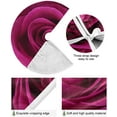 thumbnail image 2 of FMSHPON Valentines Mother's Day Lilac Rose Xmas Christmas Tree Skirt Stand Mat for Holiday Party Decoration Indoor Outdoor 36 inches, 2 of 6