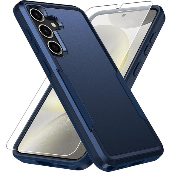 MYKOMI for Samsung Galaxy S25 Case, with HD Screen Protector [Military Grade Drop Tested] Heavy-Duty Tough Rugged Shockproof Protective Case for Samsung S25