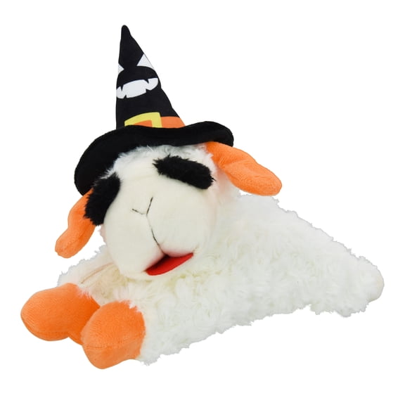 Multipet Halloween Lamb Chop with Witch Hat Dog Toy
