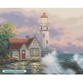 thumbnail image 3 of DIAMOND ART CLUB® Beacon of Hope Diamond Painting Kit, Fun DIY Crafts for Adults, Round Diamond Art Canvas by Thomas Kinkade, 16" x 13" (40.7 cm x 33 cm), 3 of 6