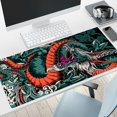 thumbnail image 1 of Alfombrilla de ratón para Gamer Dragon Change Black, alfombrilla de ratón grande, alfombra de escritorio de goma Natural, alfombrillas de escritorio para PC, alfombrillas de ratón de diseño, 100x50cm LIUWENJING unisex, 1 of 2