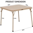 thumbnail image 5 of HOMYLIN Mesa Plegable de Patio, Mesa de Campismo Cuadrada Impermeable y portátil 86X86Cm Mesa de Picnic Cuadrada Plegable Portátil para Camping, Partido,Exterior, Negro, 5 of 5