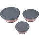 thumbnail image 2 of 6 Unids Conjuntos de Tazón Lonchera Plegable de Silicona Tazón Plegable Tazón Plegable de Silicona con Tapa Rosa, 2 of 5