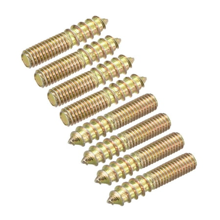 

M6x30mm Hanger Bolts 8 Pack Double Ended Thread Dowel Screws for Wood Furniture