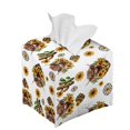 thumbnail image 6 of ZUXONGSY Highland Cow Square Tissue Box Cover Sunflower 2 Pieces PU Leather Tissue Box Decorative Square Tissue Box Cover Cube Reusable Tissue Box Holder for Car Home Bathroom, 6 of 7