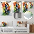 thumbnail image 4 of Designart "Dynamic Drives on the Golf Course I" Golf Metal Art Living Room, 4 of 5