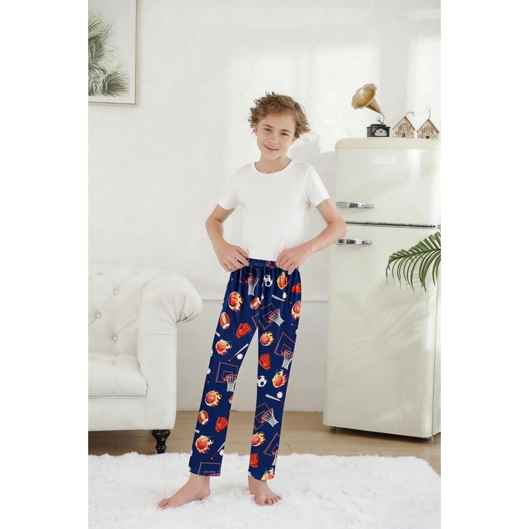 Aideaone Boys' 3-Pack Plaid Pajama Pants photo 2