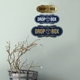 thumbnail image 3 of Designer Drop Box Sign (Brushed Silver) - Large, 3 of 3