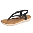 thumbnail image 3 of Lenago Sandals Women Oversized Flat Bottomed Sandals Woven Rope Construction Decoration Beach Shoe Cover Toe Sandals Sandals for Women, 3 of 10