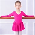 thumbnail image 2 of 5-6 Years Newborn Toddler Ballet Dance Leotards Skirt Ballerina Ballet Outfit Dresses Puff Sleeve Sleep & Play One-Piece Bodysuit Newborns Everyday Wear, 2 of 8