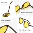 thumbnail image 4 of Gafas de conducción nocturna SUNGAIT Classic Vintage SGT166HPKYS, 4 of 6