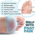 thumbnail image 3 of 2024 New Metatarsal Pads For Womend Men, 4pairs Ball Of Foot Cushions For Metatarsalgia Neuroma Mortons Neuroma Pads Atrophy Fast, 3 of 4