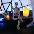 thumbnail image 4 of EUDIDV Creepy Skeleton Halloween Decorations Waving Hands Skull Ornaments Resin Crafts Halloween Skeleton Decoration, 4 of 5
