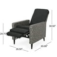 thumbnail image 4 of Fircrest Outdoor Wicker Recliners (Set of 2), Mixed Black and Dark Gray, 4 of 9