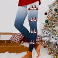 thumbnail image 1 of MKLEKYY Leggings para mujer, leggings de entrenamiento, leggings con estampado navideño, pantalones de bloques de color, leggings suaves y elásticos. 4886, 1 of 4