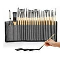 thumbnail image 1 of Boovnll Pens, 24 Pcs/Set Nylon Bristle Handle Watercolor Brush Pen Scrub Scraper Painting Art Brush Supplies, School Supplies, Gel Pens, Pen, 1 of 9